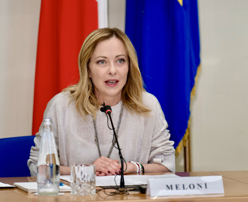 Presidente Meloni cabina prefettura 27 maggio 2024